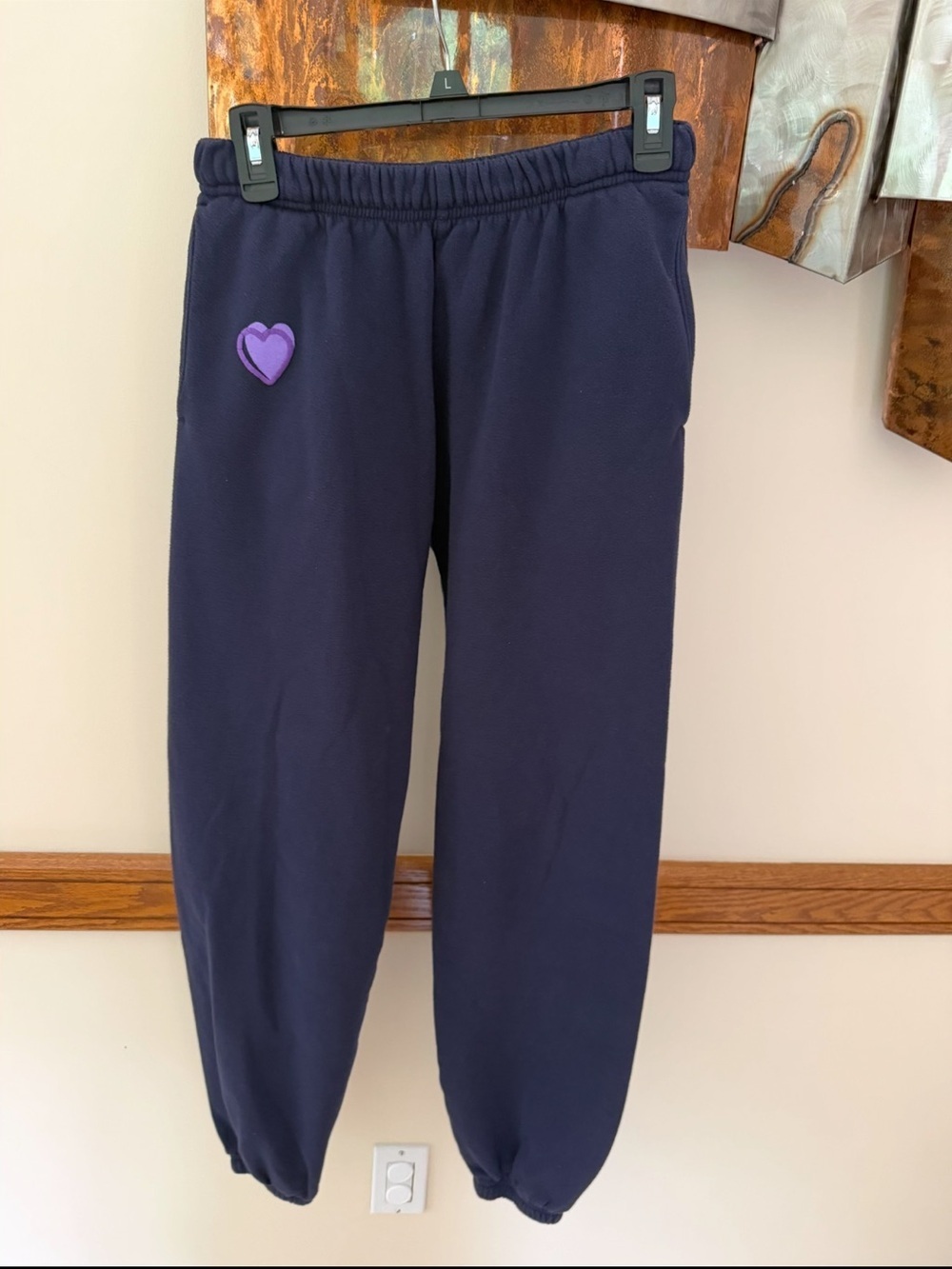 Roller Rabbit Heart Puff Sweatpant Small - Picture 1 of 12
